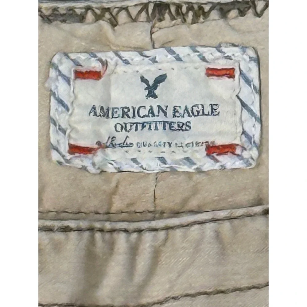 American Eagle Outfitters Cargo Pants Khaki Womens Size 10 Button Fly‎
